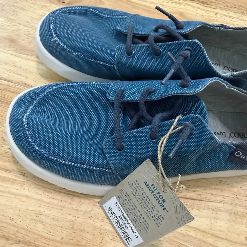 Chaco Men's Chillos Sneaker Ocean Blue Mens Size 9 JCH108465 NEW Slip On